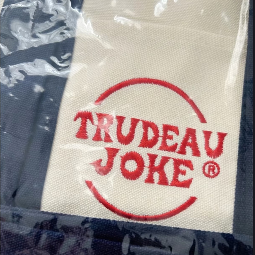 Trudeau Joke - Not Trader Joe Canvas Tote Bag - image 6